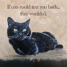 Load image into Gallery viewer, Black cat coaster