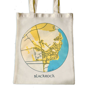 Map of Blackrock tote bag