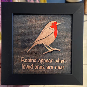 Robin with quote