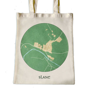 Map of Slane tote bag