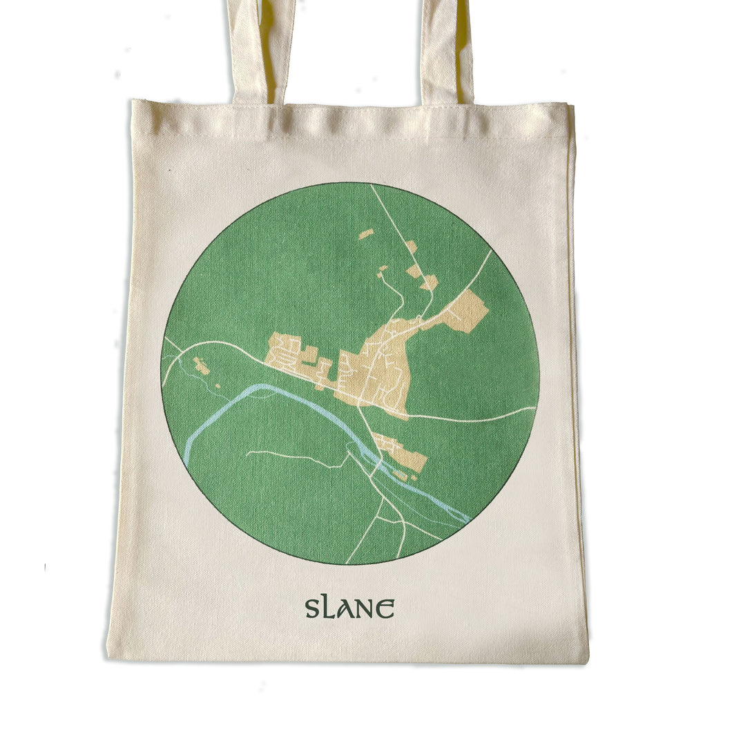 Map of Slane tote bag