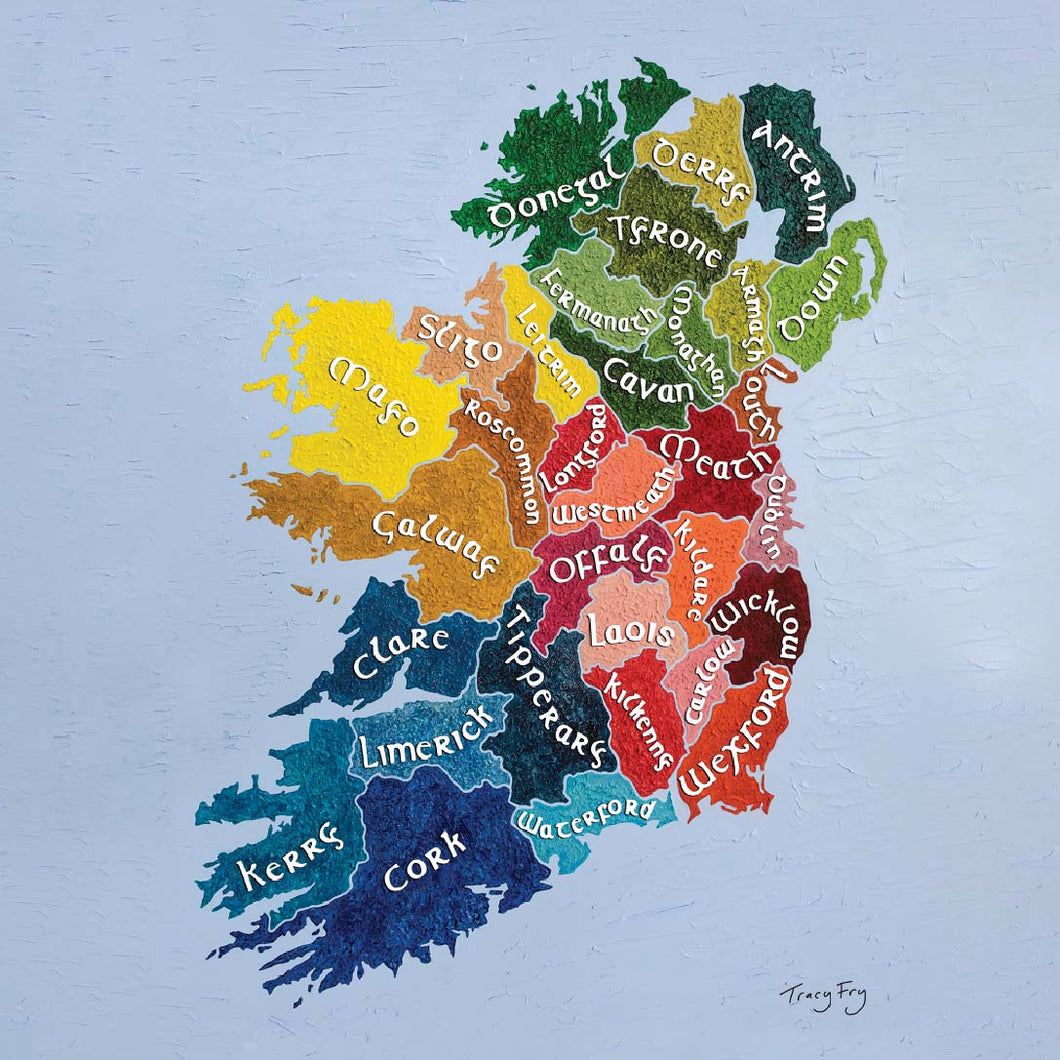 Map of Ireland coaster