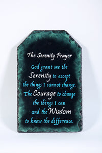 "The Serenity Prayer" slate plaque